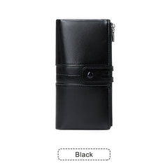 ❤️【39%OFF】💰 Cartera para teléfono móvil hecha a mano antirrobo de cuero genuino para mujer de nuevo estilo