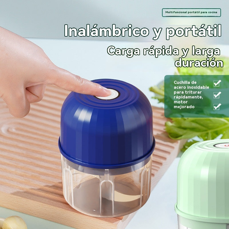 Picadora eléctrica de ajo, mini picadora portátil de verduras