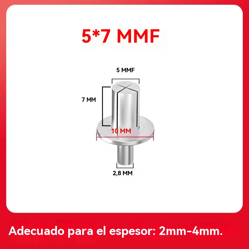 【30%OFF】🔧 Remaches de aluminio con expansión de martillo: ¡fijación rápida y segura sin esfuerzo!🔩