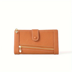 💰Cartera de cuero genuino retro de moda para mujer más vendida en 2026, multicapa de gran capacidad