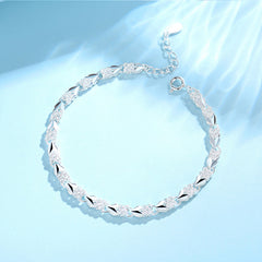 💖🍀【Compre 1 y obtenga 1 gratis】Love New Fashion Pulsera de plata 925 con un trébol de cuatro hojas para mujer 【2 piezas】