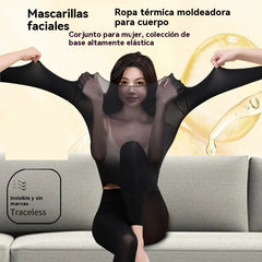 【COMPRA 1 Y LLÉVATE 1 GRATIS】Ropa interior térmica ultrafina, muy elástica, de color sólido, sin costuras e invisible.