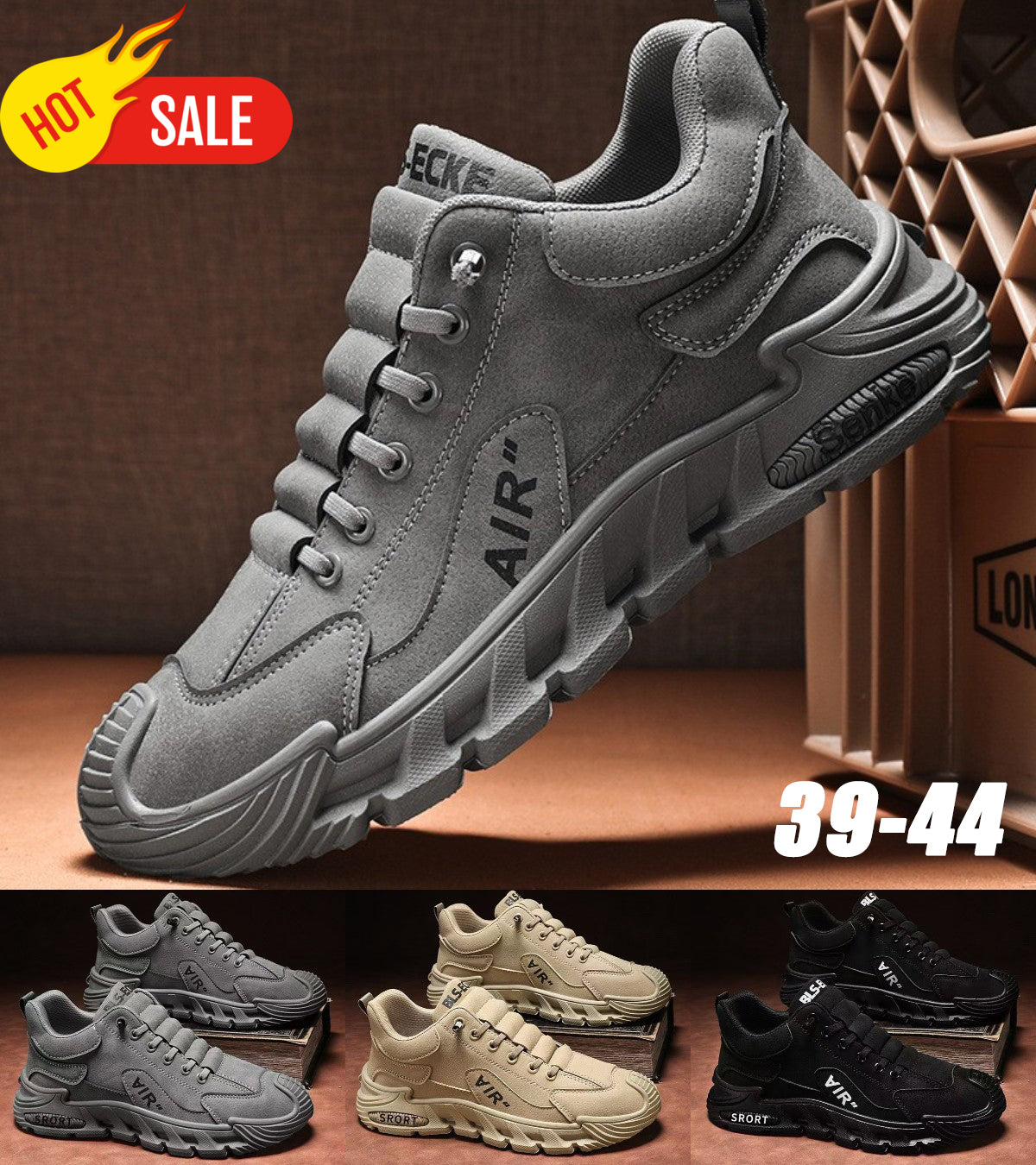 🔥✨【30%OFF】(39-44) Zapatos casuales de hombre impermeables y transpirables, con suela suave y cómodos de llevar.