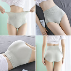 Conjunto de 7 piezas-Bragas antibacterianas impermeables de cintura alta