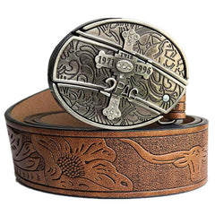 🆒🎁Oferta especial por tiempo limitado👍Cinturón para hombre con diseño en relieve y cuchillo incorporado