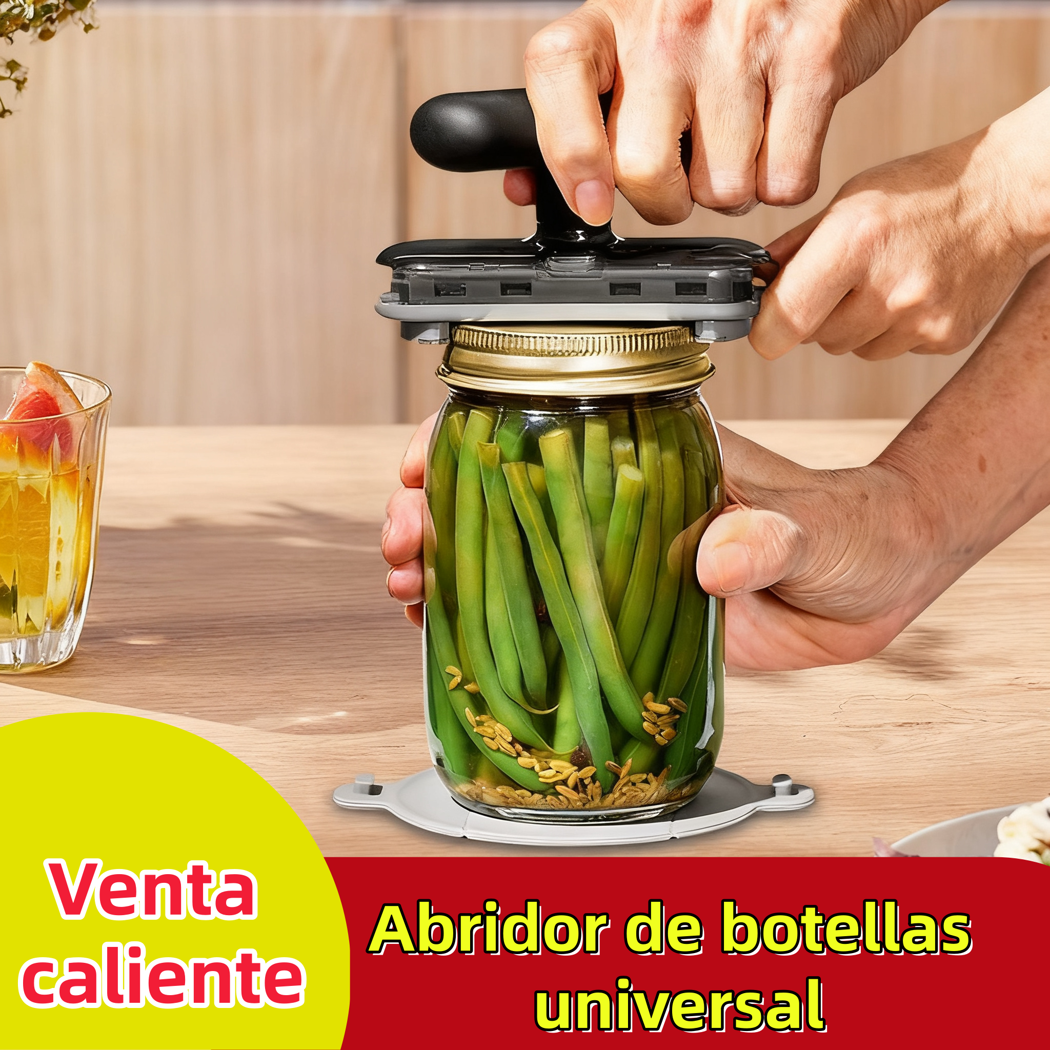 🔥🥫Abridor de botellas multifuncional, utensilio de cocina para el hogar.