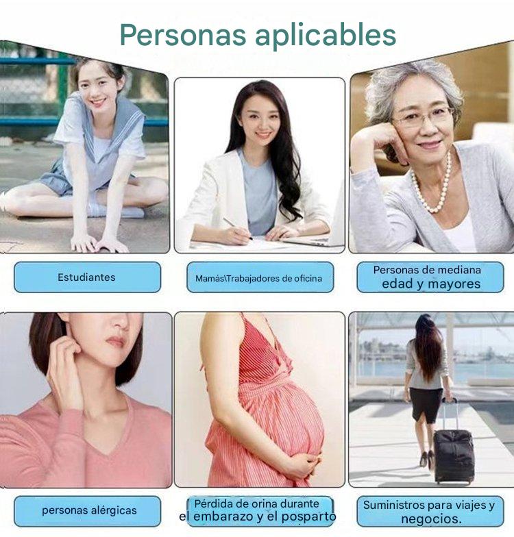 🥰👩‍🦰 Almohadilla antibacteriana de algodón y grafeno lavable