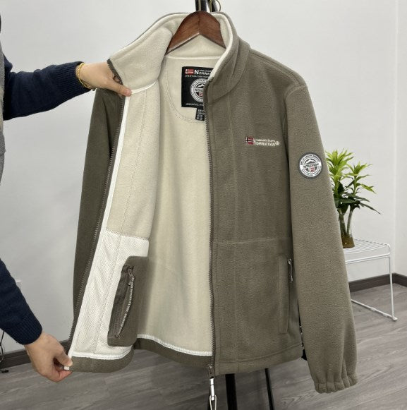 30%OFFChaqueta de Terciopelo Grueso de Lana para Hombre, Talla Grande, Cálida y Cómoda para Otoño e Invierno【40% de Descuento】