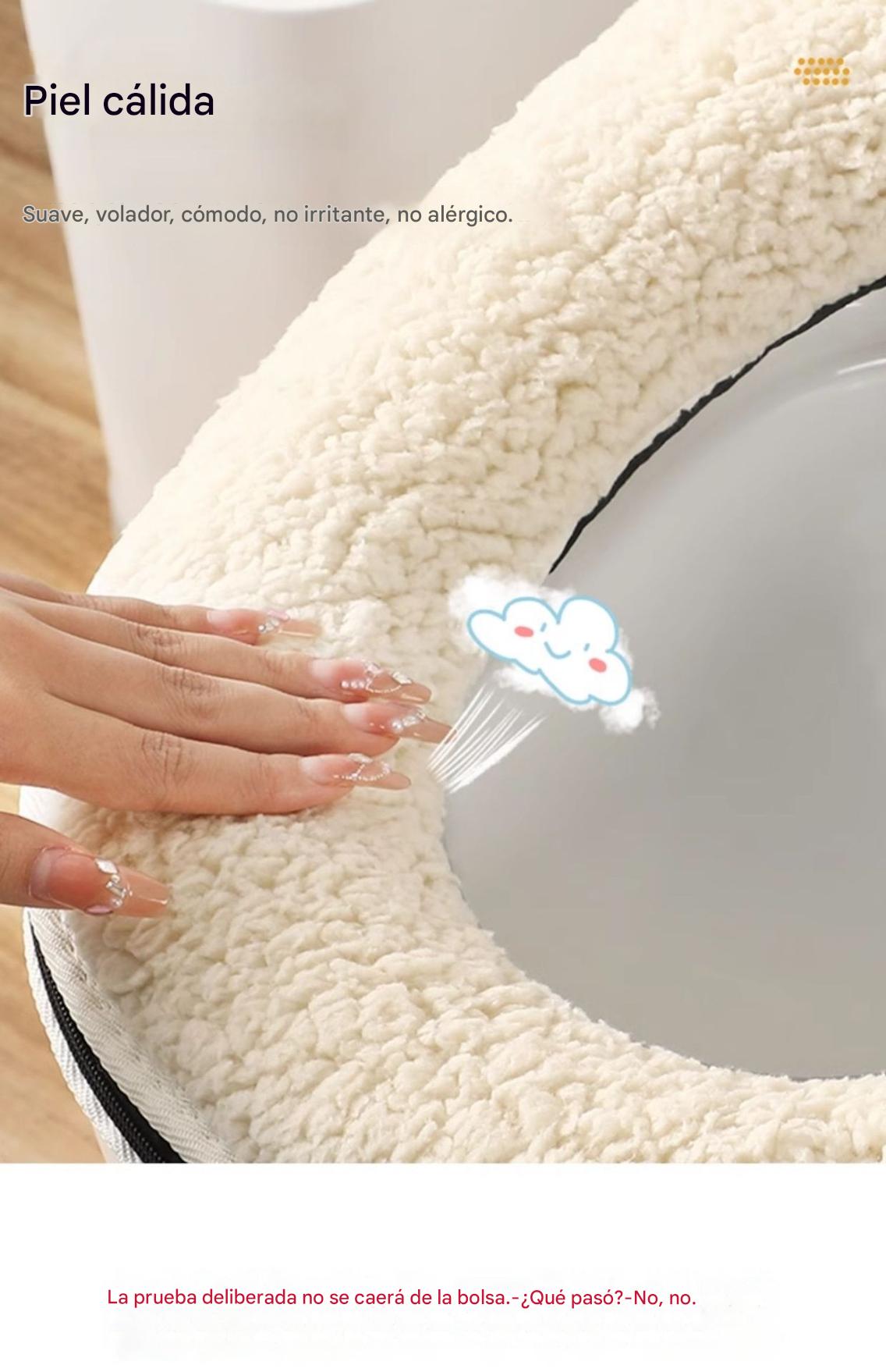 🔥🚽🔥Compra uno y llévate otro gratis🔥🎁Fundas de asiento de inodoro cálidas para el invierno con forro polar