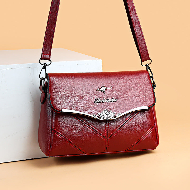 🔥Elegante bolso de hombro de cuero genuino de gran capacidad