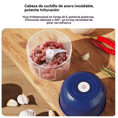 Picadora eléctrica de ajo, mini picadora portátil de verduras