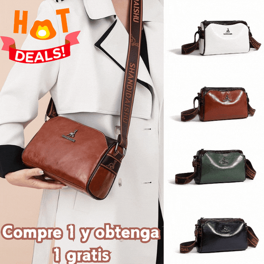 🔥👜【39%OFF】👜Bolso de cuero suave de gran capacidad, bolso de hombro para mujer