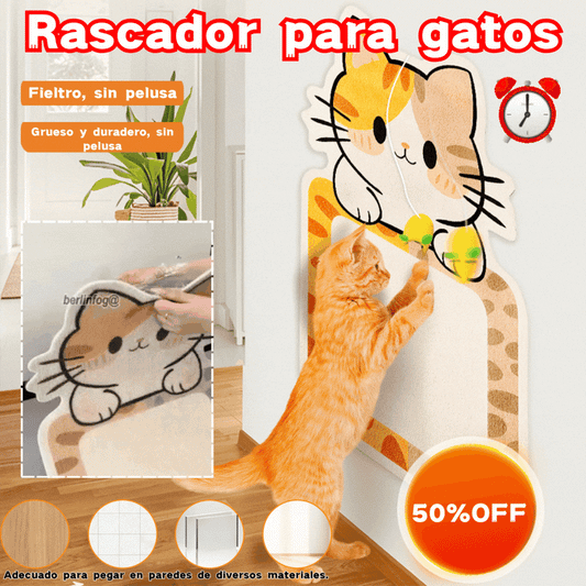 🏆【🔥Venta caliente】Rascador de pared para gatos que no requiere instalación - Rascador vertical Cube