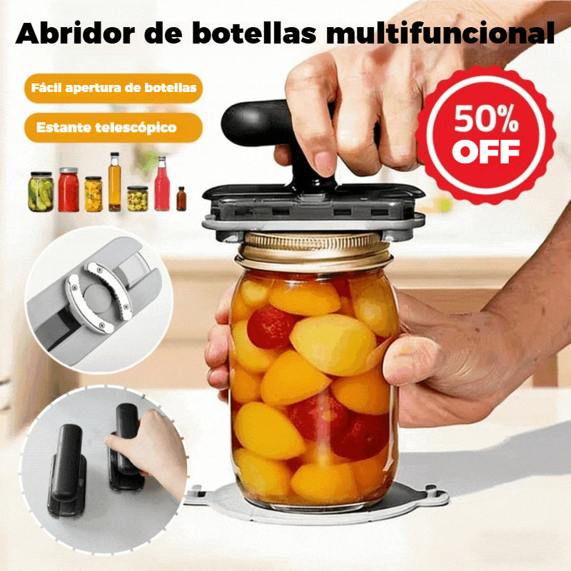 🔥🥫Abridor de botellas multifuncional, utensilio de cocina para el hogar.
