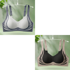 😍【Paquete de 2】Sujetador de una pieza sin aros para mujer❤️【40-85 kg】