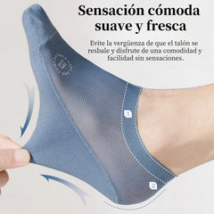 🧦【6pares】Calcetines invisibles transpirables de malla fina antideslizantes universales de 6/12 piezas