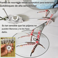 4 trampas de resorte para exteriores, trampa de bloqueo automático de alta sensibilidad