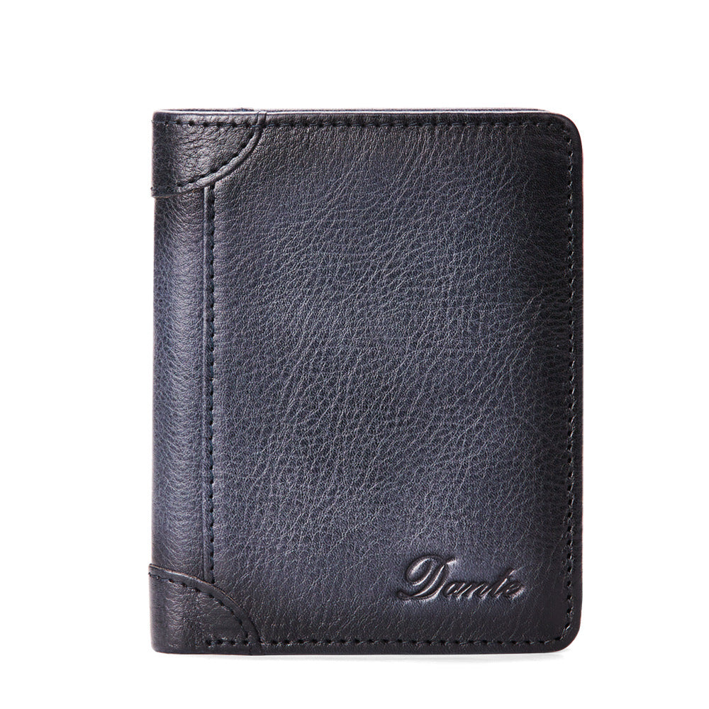 👝✨ Nueva cartera antirrobo de cuero genuino para hombre