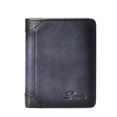👝✨ Nueva cartera antirrobo de cuero genuino para hombre