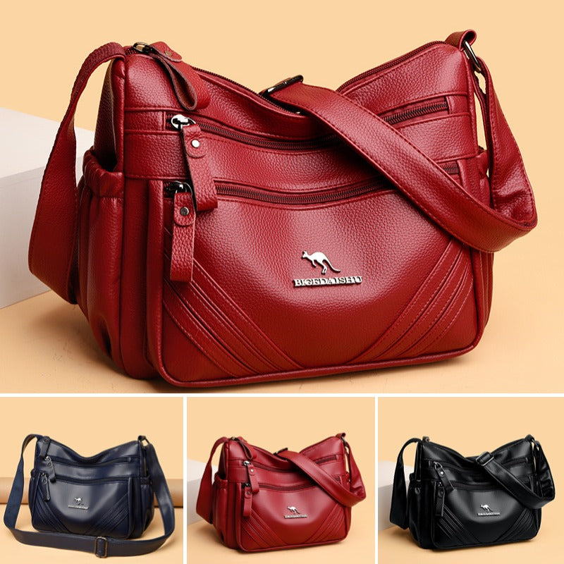 🔥Bolso multibolsillos para mujer de nuevo estilo, de gran capacidad, se puede usar en un hombro o cruzado