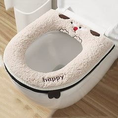 🔥🚽🔥Compra uno y llévate otro gratis🔥🎁Fundas de asiento de inodoro cálidas para el invierno con forro polar