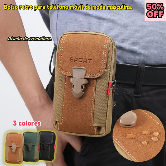 📱【Compre 1 y obtenga 1 gratis】👛Bolso casual al aire libre retro del teléfono móvil de la moda de los hombres