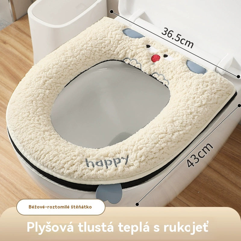 🔥🚽🔥Compra uno y llévate otro gratis🔥🎁Fundas de asiento de inodoro cálidas para el invierno con forro polar