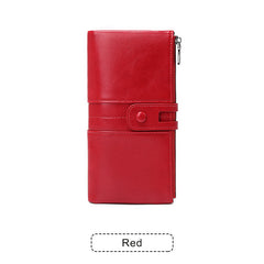 ❤️【35%OFF】💰 Cartera para teléfono móvil hecha a mano antirrobo de cuero genuino para mujer de nuevo estilo