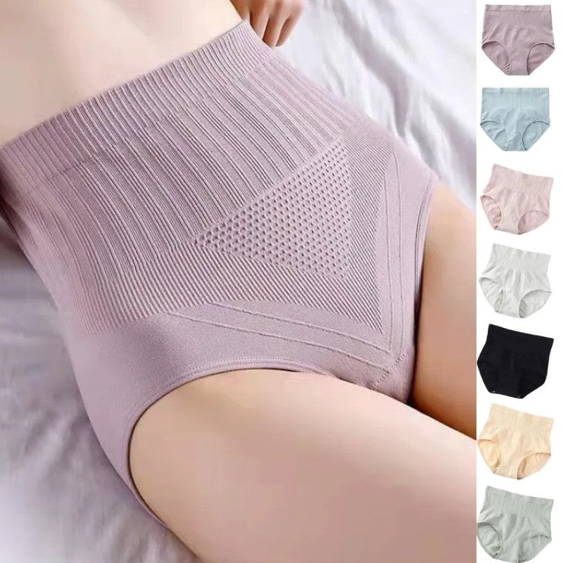 Conjunto de 7 piezas-Bragas antibacterianas impermeables de cintura alta