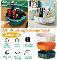 🔥Estante de almacenamiento de cocina multifuncional giratorio de 360°