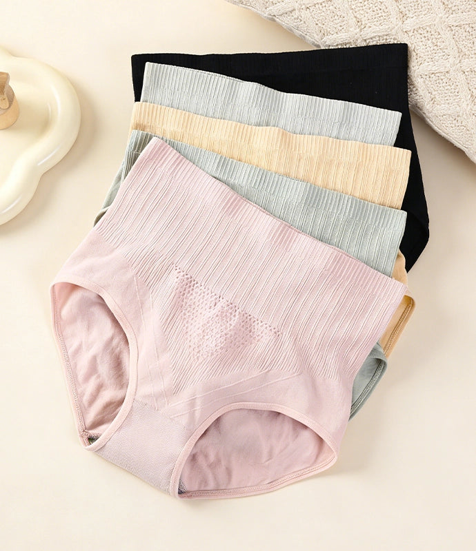 Conjunto de 7 piezas-Bragas antibacterianas impermeables de cintura alta