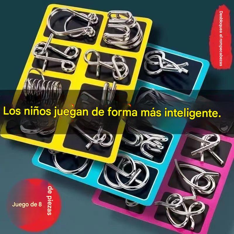 30%OFF【3 juegos】Juguetes educativos para niños, hebilla de inteligencia