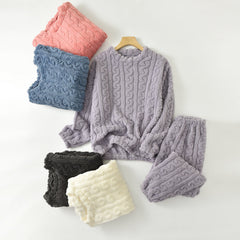 🌺【45-90kg】💥💫Conjunto de pijama de invierno para mujer suave, cómodo y cálido