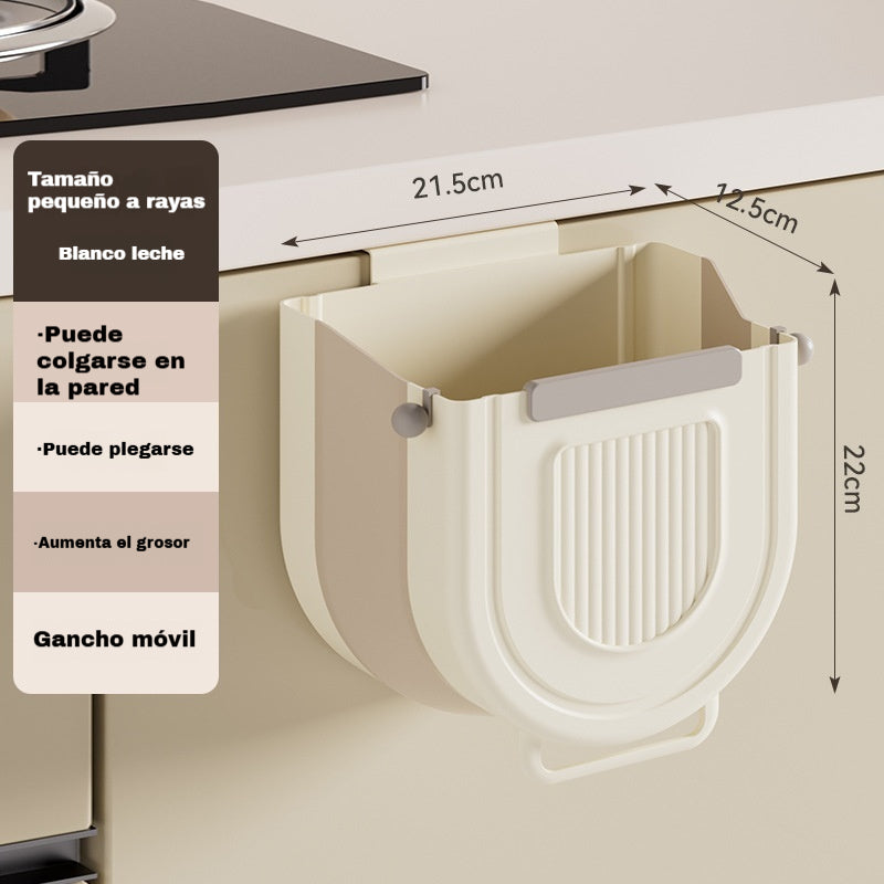 🔥【50% de descuento】Bote de basura plegable colgante multifuncional para cocina