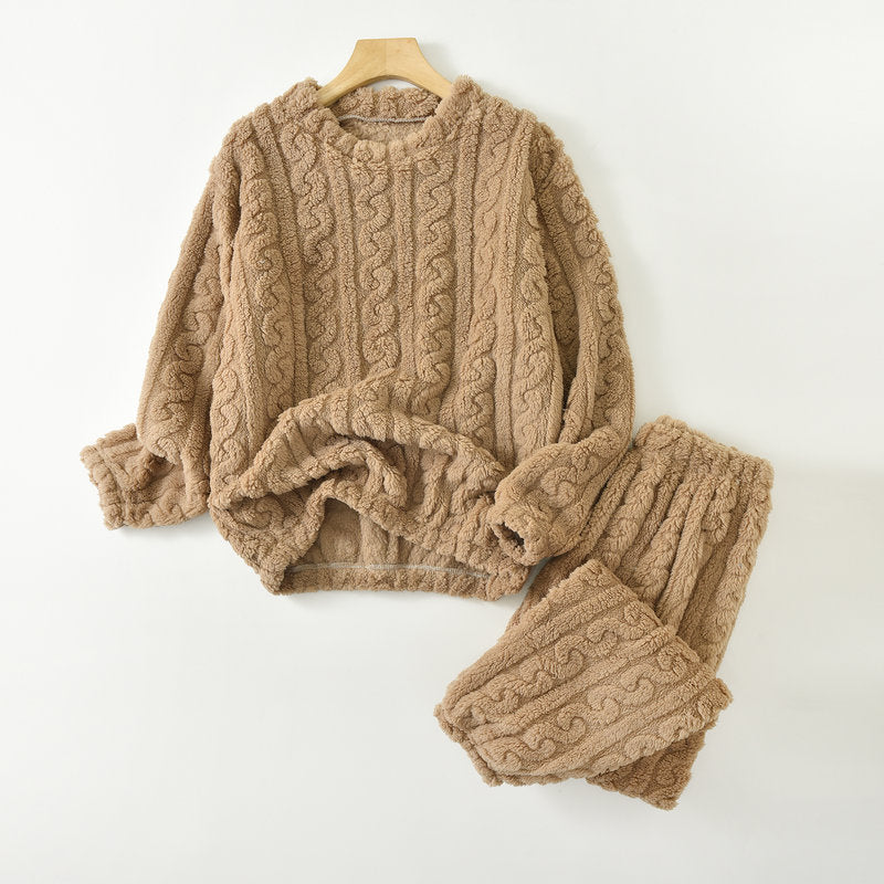 🌺【45-90kg】💥💫Conjunto de pijama de invierno para mujer suave, cómodo y cálido