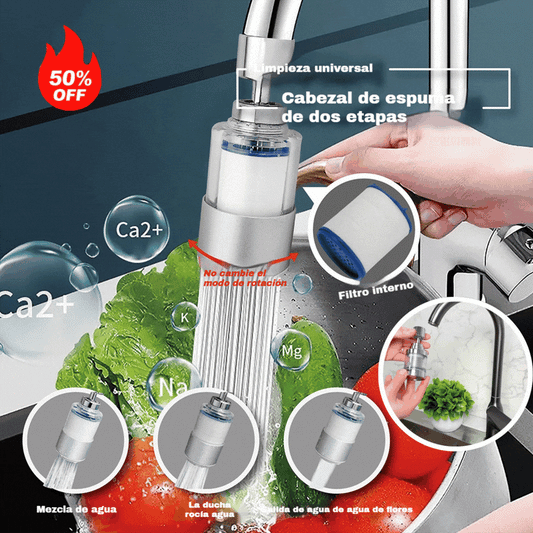 【2 pieza 28 euros】Aireador de filtro universal con interfaz de acero inoxidable