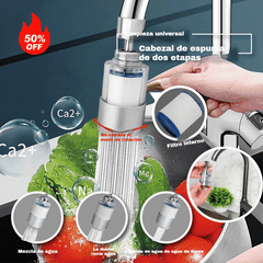 【2 pieza 28 euros】Aireador de filtro universal con interfaz de acero inoxidable