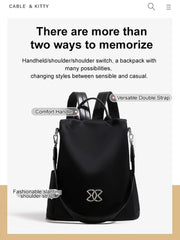 Bolso de hombro de tela Oxford ligero antirrobo multifuncional de gran capacidad