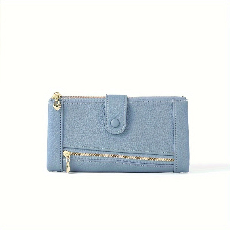 💰Cartera de cuero genuino retro de moda para mujer más vendida en 2026, multicapa de gran capacidad