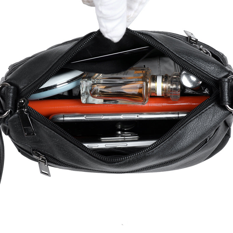 🔥Elegante bolso de hombro de cuero genuino de gran capacidad