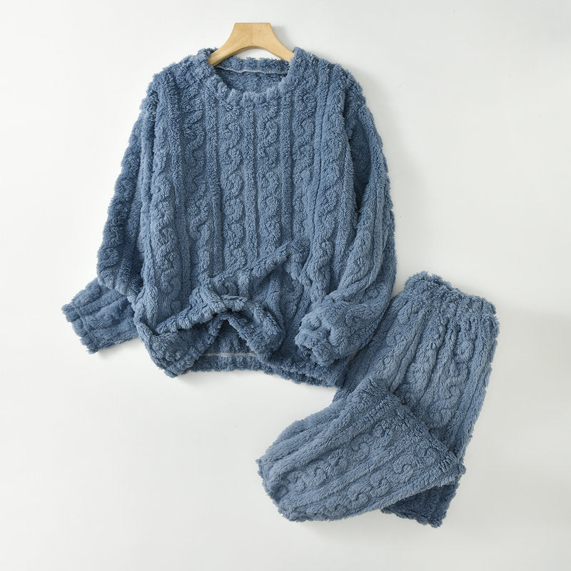 🌺【45-90kg】💥💫Conjunto de pijama de invierno para mujer suave, cómodo y cálido