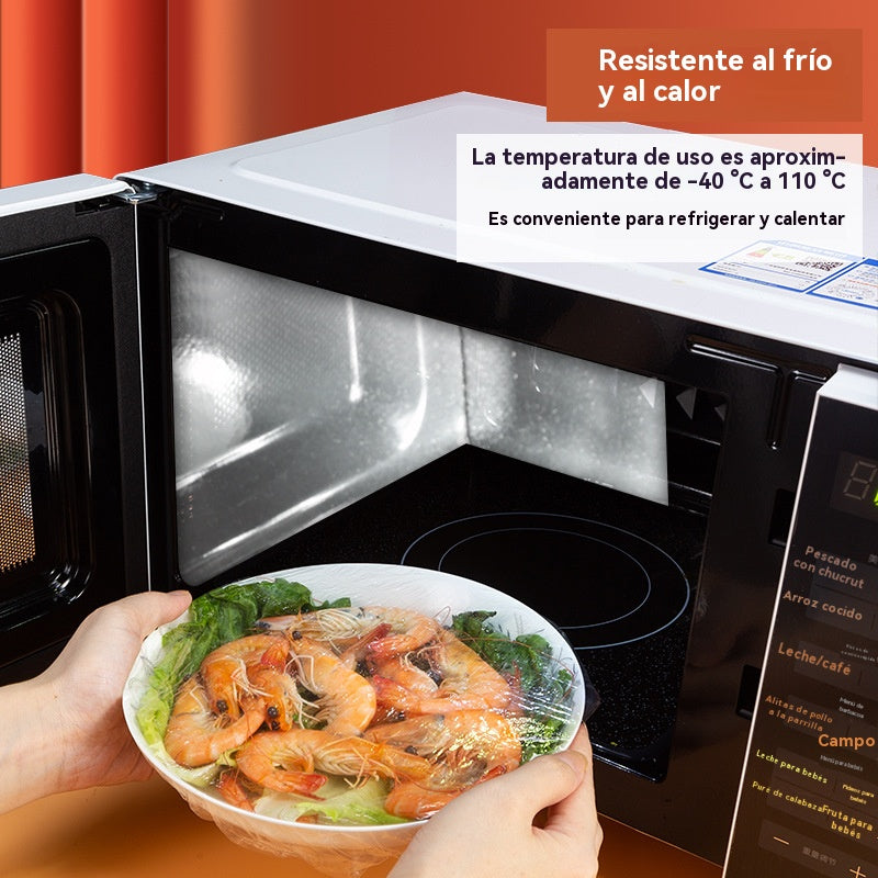 🔥【100 uds】Tapa de frescura desechable de grado alimenticio,Protección de alimentos rápida y sencilla