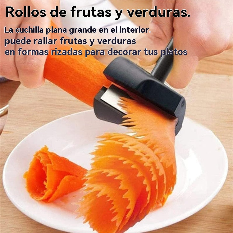 🔥2 piezas por 26 euros💮 Herramienta para enrollar flores de frutas y verduras --- Fácil de usar, enrolla flores de una sola vez