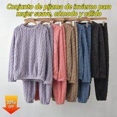 🌺【45-90kg】💥💫Conjunto de pijama de invierno para mujer suave, cómodo y cálido