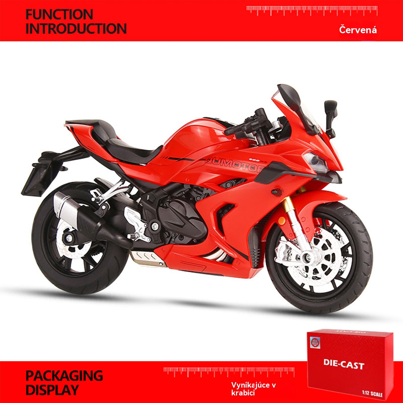 30%OFF🏍️¡Aquí tienes una sorpresa! 🎁 Maqueta de motocicleta a escala 1:12
