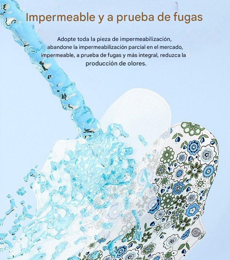 🥰👩‍🦰 Almohadilla antibacteriana de algodón y grafeno lavable