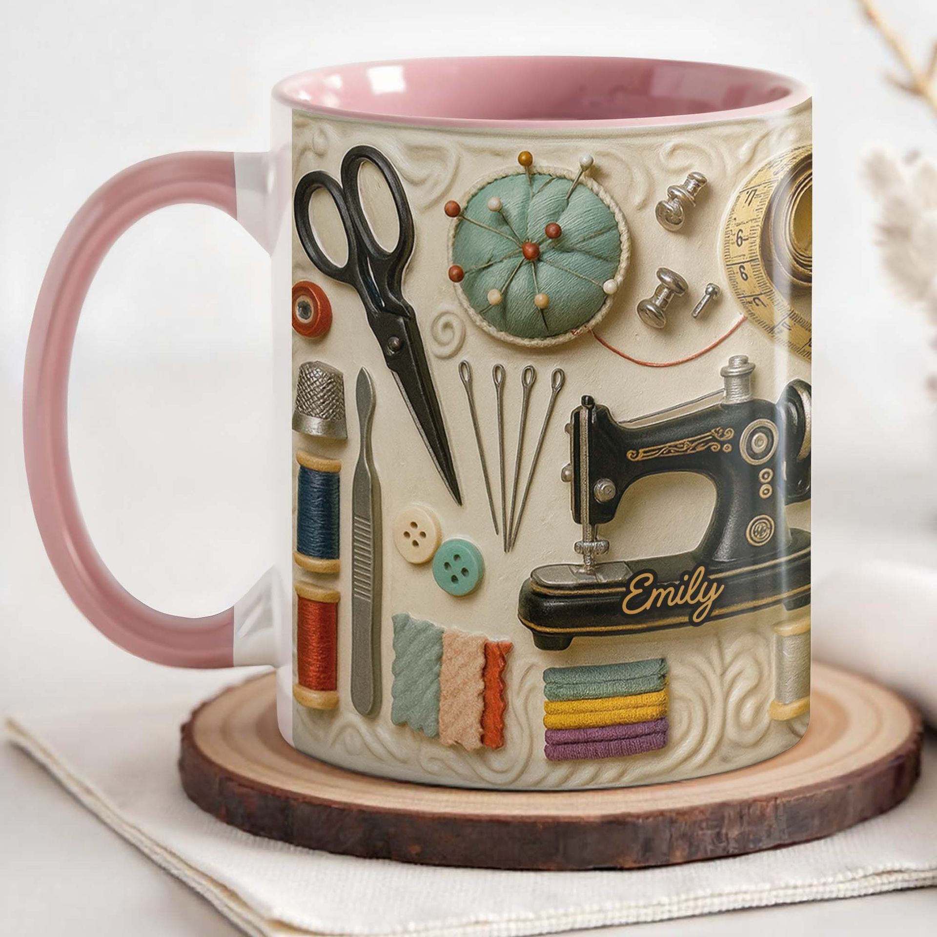 🧵☕Taza de costura: el regalo perfecto para las almas creativas que aman coser