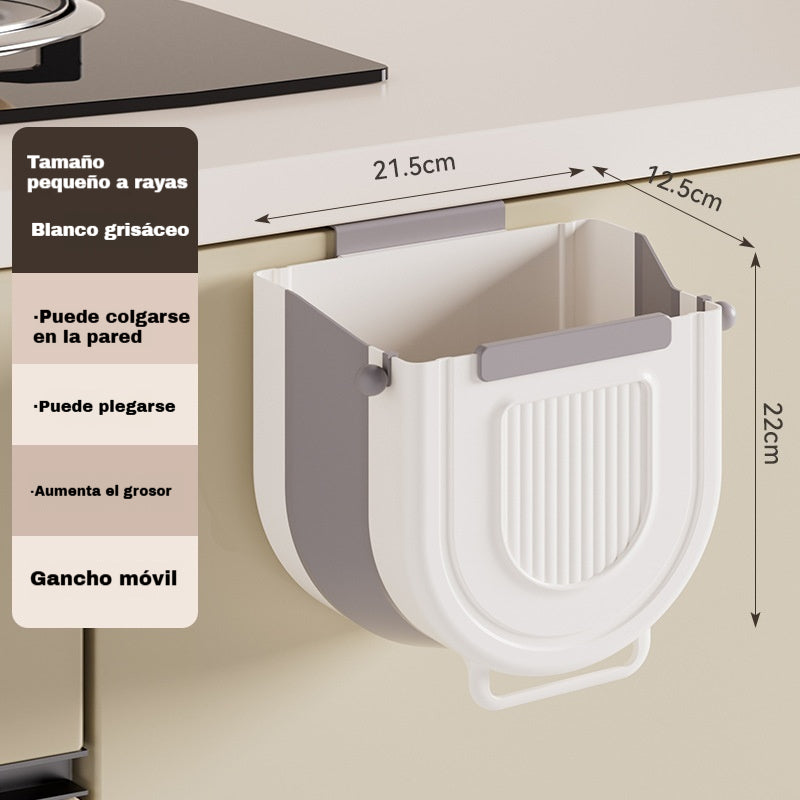 🔥【50% de descuento】Bote de basura plegable colgante multifuncional para cocina