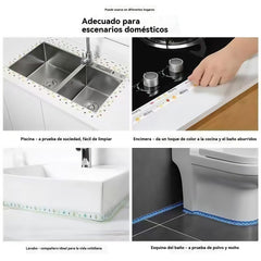 【Paquete de 3】💧Cinta de sellado impermeable para cocina: detiene fugas rápidamente, previene el moho y resiste las manchas ✅[Color aleatorio]