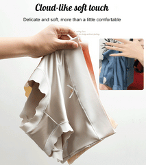 🤩🔥【40-75kg】【Paquete de 3 piezas】✨🩲 Ropa interior de satén de seda suave, transpirable y elegante